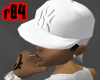 [r84] White Yankee Cap 2