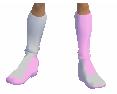 Pink and Grey Boots