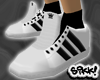 602 Laceless: Wht Blk 2