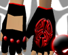 Black/Red Tribal Gloves