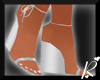 *R* Silver Glitter Wedge