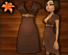 Garden Party Dress Brown