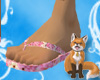 Pink Flower Flip Flops