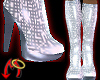 Hawt Metal Boots Silver
