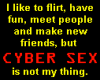 No Cyber Sex