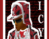 red mj camo hat