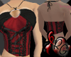 Red & Black Halter Top