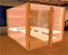 Sauna wall transparent