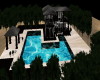 Lux Black Pool Mansion