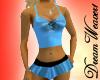 Blue Ruffle Tankini