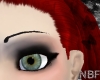 Black thin eyebrows