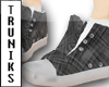 Laceless Sneakers Plaid