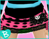 ~BZ~ Skull Dot Skirt Pnk