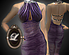 Liz ebony purple dress