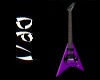Purple Tribal Bat Guitar