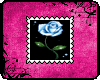 blue rose stamp