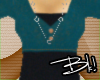 Teal short Cardigan