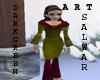 ART DARK GREEN SALWAR