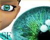 Proportional aqua eyes