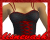 (L) Black/Maroon Bustier