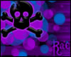 R: Purpeal Skull Sticker