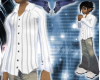 Night pinstripe white