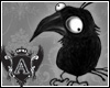 {A}CONFUSED CROW STICKER