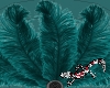 Tenni Teal Feather fan