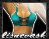 (L) Teal Bustier