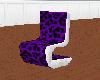 purple furry easychair