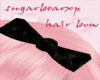 *sb* black hair bow
