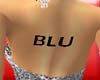 BLU back tattoo
