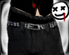 Baggy boxer pants w/belt
