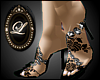 LIZ flower crystal heel