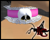 Skull Lace Collar Pink/W
