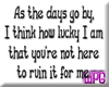 Days go by -stkr