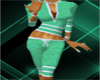 -CT Green Sweater Capri