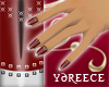 +Y Red Glam Nails