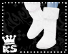 {K} White Boots Fur