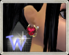 *W* Devil Heart Earrings