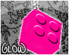 #Pink Brick Earrings#
