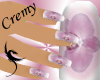 &curren;C&curren; Nails purple flower