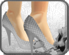 Polka Dot Grey Heels