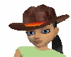 !M Brown Cowgirl Hat
