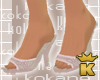 {K} Cream Mules