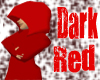 dark red hooded robw