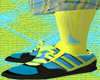 *CA* Yellow High Socks