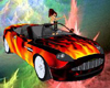 FLAMING CAR