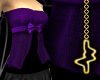 [M] Lace/Bow Cami Purple