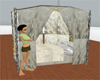 Gold n Silver Cuddle Bed